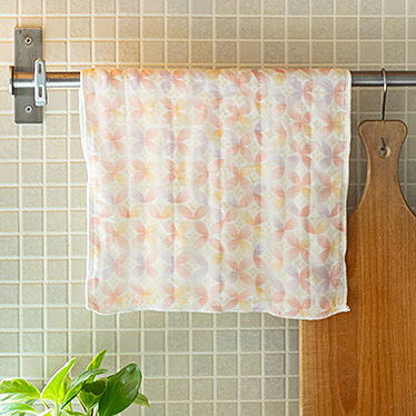 白雪友禅ふきん／白雪備長炭入りふきん