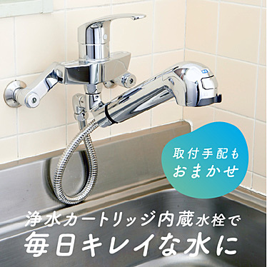 水栓一体型浄水器（壁付用タイプ）